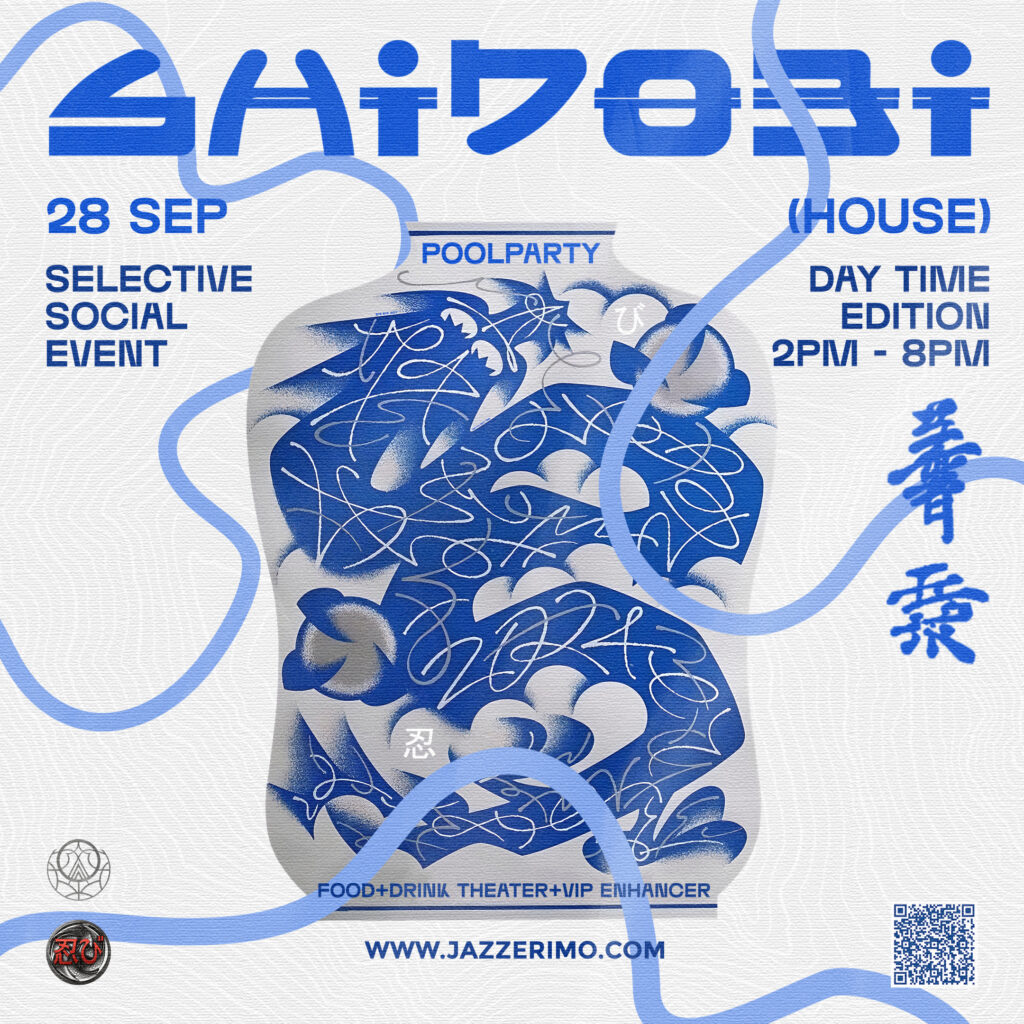 Shinobi Pool Party at Shinobi House Bali with tribal tech house vibes