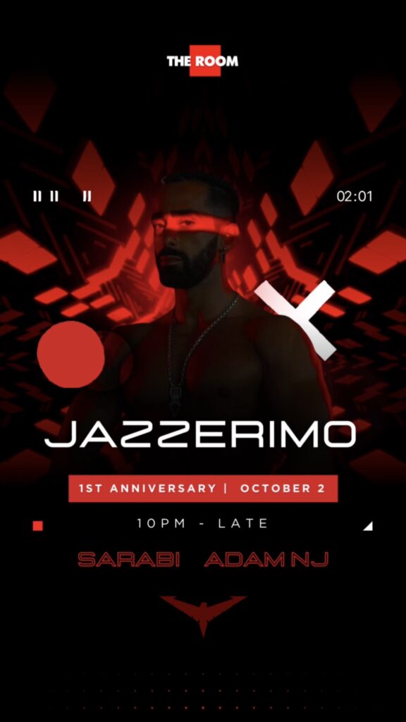 Jazzerimo performing at RAVE ROYALE The Room Bali 1st Anniversary